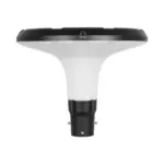 Globostar® SQUARE 90504 Φωτιστικό Κεφαλής Post Top Πλατείας/Πάρκου/Κήπου LED 25W 1000lm με Ανιχνευτή Κίνησης και Αισθητήρα Νυχτός IP65 Ψυχρό Λευκό 6000K - 2 Χρόνια Εγγύηση - Image 2