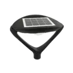 GLOBOSTAR® SQUARE 90507 Φωτιστικό Στύλου/Κολώνας Πλατείας/Πάρκου/Κήπου με Ασύρματο Χειριστήριο LED 20W 800lm 120° Ενσωματωμένο Φωτοβολταϊκό Panel 6V 20W & Επαναφορτιζόμενη Μπαταρία Li-ion 3.2V 20000mAh με Αισθητήρα Κίνησης-Ημέρας-Νύχτας Αδιάβροχο IP65 Θερμό Λευκό 2700K - Μαύρο- Μ60 x Π47 x Υ48cm - 2 Χρόνια Εγγύηση - Image 4
