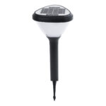 GLOBOSTAR® SOLARMIS 90521 Φωτιστικό Κολωνάκι Κήπου LED 10W 180lm 120° με Ενσωματωμένο Φωτοβολταϊκό Panel 6V 5W & Επαναφορτιζόμενη Μπαταρία Li-ion 3.2V 6000mAh με Αισθητήρα Ημέρας-Νύχτας Αδιάβροχο IP65 Ψυχρό Λευκό 6000K - Μαύρο - Μ26 x Π26 x Υ60cm - 2 Χρόνια Εγγύηση - Image 3