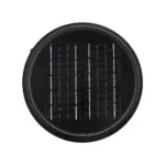 GLOBOSTAR® VEGGIE 90522 Φωτιστικό Κολωνάκι Κήπου LED 10W 500lm 120° με Ενσωματωμένο Φωτοβολταϊκό Panel 6V 2W & Επαναφορτιζόμενη Μπαταρία Li-ion 3.2V 6000mAh με Αισθητήρα Ημέρας-Νύχτας Αδιάβροχο IP65 Ψυχρό Λευκό 6000K - Sanan SMD Chip - Μαύρο - Μ26 x Π26 x Υ60cm - 2 Χρόνια Εγγύηση - Image 6