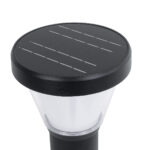 GLOBOSTAR® SOLARDIS 90523 Φωτιστικό Κολωνάκι Κήπου LED 10W 180lm 120° με Ενσωματωμένο Φωτοβολταϊκό Panel 6V 5W & Επαναφορτιζόμενη Μπαταρία Li-ion 3.2V 6000mAh με Αισθητήρα Ημέρας-Νύχτας Αδιάβροχο IP65 Ψυχρό Λευκό 6000K - Μαύρο - Μ24 x Π24 x Υ88cm - 2 Χρόνια Εγγύηση - Image 5