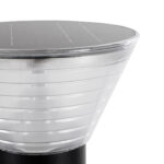 GLOBOSTAR® VEGGIE 90525 Φωτιστικό Κολωνάκι Κήπου LED 10W 500lm 120° με Ενσωματωμένο Φωτοβολταϊκό Panel 6V 2W & Επαναφορτιζόμενη Μπαταρία Li-ion 3.2V 1800mAh με Αισθητήρα Ημέρας-Νύχτας Αδιάβροχο IP65 Ψυχρό Λευκό 6000K - Sanan SMD Chip - Μαύρο- Μ23 x Π23 x Υ60cm - 2 Χρόνια Εγγύηση - Image 4