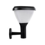 GLOBOSTAR® NATURE 90526 Φωτιστικό Κολωνάκι Κήπου LED 10W 330lm 120° με Ενσωματωμένο Φωτοβολταϊκό Panel 6V 2W & Επαναφορτιζόμενη Μπαταρία Li-ion 3.2V 1800mAh με Αισθητήρα Ημέρας-Νύχτας Αδιάβροχο IP65 Ψυχρό Λευκό 6000K - Γκρι Ανθρακί - Μ26 x Π29 x Υ36cm - 2 Χρόνια Εγγύηση - Image 3
