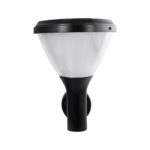 GLOBOSTAR® NATURE 90526 Φωτιστικό Κολωνάκι Κήπου LED 10W 330lm 120° με Ενσωματωμένο Φωτοβολταϊκό Panel 6V 2W & Επαναφορτιζόμενη Μπαταρία Li-ion 3.2V 1800mAh με Αισθητήρα Ημέρας-Νύχτας Αδιάβροχο IP65 Ψυχρό Λευκό 6000K - Γκρι Ανθρακί - Μ26 x Π29 x Υ36cm - 2 Χρόνια Εγγύηση - Image 4