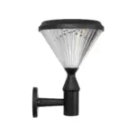 GLOBOSTAR® SOLARTIS 90527 Μοντέρνο Φωτιστικό Τοίχου - Απλίκα LED 10W 1000lm 180° με Ενσωματωμένο Φωτοβολταϊκό Panel 6V 5W & Επαναφορτιζόμενη Μπαταρία Li-ion 3.2V 6000mAh με Αισθητήρα Ημέρας-Νύχτας Αδιάβροχο IP65 Ψυχρό Λευκό 6000K - Sanan SMD Chip - Μαύρο - Μ26.5 x Π30 x Υ40cm - 2 Χρόνια Εγγύηση - Image 3