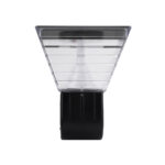 GLOBOSTAR® GRACIOUS 90529 Μοντέρνο Φωτιστικό Τοίχου - Απλίκα LED 10W 500lm 120° με Ενσωματωμένο Φωτοβολταϊκό Panel 6V 2W & Επαναφορτιζόμενη Μπαταρία Li-ion 3.2V 1800mAh με Αισθητήρα Ημέρας-Νύχτας Αδιάβροχο IP65 Ρυθμιζόμενο Λευκό CCT με Διακόπτη στο Σώμα 2700K/4500K/6000K - Sanan SMD Chip - Γκρι Ανθρακί - Μ29 x Π24 x Υ24cm - 2 Χρόνια Εγγύηση - Image 4