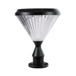 GLOBOSTAR® SHARP 90533 Φωτιστικό Κολωνάκι Κήπου LED 10W 500lm 120° DC 5V με Ενσωματωμένο Φωτοβολταϊκό Panel 6V 2W & Επαναφορτιζόμενη Μπαταρία Li-ion 3.2V 8000mAh με Αισθητήρα Ημέρας-Νύχτας Αδιάβροχο IP65 Ψυχρό Λευκό 6000K - Sanan SMD Chip - Γκρι Ανθρακί Ματ - Μ26 x Π26 x Υ33cm - 2 Χρόνια Εγγύηση - Image 3
