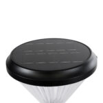 GLOBOSTAR® SHARP 90533 Φωτιστικό Κολωνάκι Κήπου LED 10W 500lm 120° DC 5V με Ενσωματωμένο Φωτοβολταϊκό Panel 6V 2W & Επαναφορτιζόμενη Μπαταρία Li-ion 3.2V 8000mAh με Αισθητήρα Ημέρας-Νύχτας Αδιάβροχο IP65 Ψυχρό Λευκό 6000K - Sanan SMD Chip - Γκρι Ανθρακί Ματ - Μ26 x Π26 x Υ33cm - 2 Χρόνια Εγγύηση - Image 5