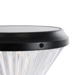 GLOBOSTAR® SHARP 90533 Φωτιστικό Κολωνάκι Κήπου LED 10W 500lm 120° DC 5V με Ενσωματωμένο Φωτοβολταϊκό Panel 6V 2W & Επαναφορτιζόμενη Μπαταρία Li-ion 3.2V 8000mAh με Αισθητήρα Ημέρας-Νύχτας Αδιάβροχο IP65 Ψυχρό Λευκό 6000K - Sanan SMD Chip - Γκρι Ανθρακί Ματ - Μ26 x Π26 x Υ33cm - 2 Χρόνια Εγγύηση - Image 6