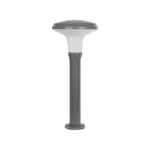 GLOBOSTAR® WHISPER 90548 Φωτιστικό Κολωνάκι Κήπου με Ντουί 1 x E27 AC 220-240V Αδιάβροχο IP65 - Γκρι Ανθρακί - Μ27 x Π27 x Υ79cm - Image 3