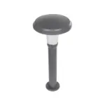 GLOBOSTAR® WHISPER 90548 Φωτιστικό Κολωνάκι Κήπου με Ντουί 1 x E27 AC 220-240V Αδιάβροχο IP65 - Γκρι Ανθρακί - Μ27 x Π27 x Υ79cm - Image 5