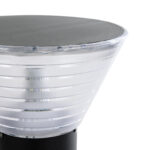 GLOBOSTAR® VEGGIE 90550 Φωτιστικό Κολωνάκι Κήπου με Ντουί 1 x E27 AC 220-240V Αδιάβροχο IP65 - Μαύρο - Μ23 x Π23 x Υ60cm - Image 4