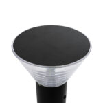 GLOBOSTAR® VEGGIE 90550 Φωτιστικό Κολωνάκι Κήπου με Ντουί 1 x E27 AC 220-240V Αδιάβροχο IP65 - Μαύρο - Μ23 x Π23 x Υ60cm - Image 5