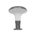 GLOBOSTAR® WHISPER 90553 Φωτιστικό Κολωνάκι Κήπου με Ντουί 1 x E27 AC 220-240V Αδιάβροχο IP65 - Γκρι Ανθρακί - Μ27 x Π27 x Υ29cm - Image 4