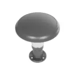 GLOBOSTAR® WHISPER 90553 Φωτιστικό Κολωνάκι Κήπου με Ντουί 1 x E27 AC 220-240V Αδιάβροχο IP65 - Γκρι Ανθρακί - Μ27 x Π27 x Υ29cm - Image 5