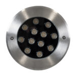 GloboStar® UNDERWATER-JULIA 90568 Υποβρύχιο Χωνευτό Φωτιστικό Σποτ Ειδικό για Σιντριβάνια LED 12W 1080lm 15° DC 24V Αδιάβροχο IP68 Φ18 x Υ11.2cm Θερμό Λευκό 2700K - Ανοξείδωτο Ατσάλι - 3 Χρόνια Εγγύηση - Image 4