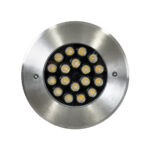 GloboStar® UNDERGROUND-SINA 90572 Χωνευτό Φωτιστικό Σποτ Δαπέδου LED 18W 1710lm 15° DC 24V Αδιάβροχο IP68 Φ20 x Υ11cm Φυσικό Λευκό 4500K - Ανοξείδωτο Ατσάλι - 3 Χρόνια Εγγύηση - Image 4
