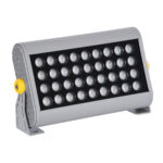 GLOBOSTAR® FLOODHENA 90445 Προβολέας Σποτ Wall Washer LED 36W 3060lm 30° AC 220-240V Αδιάβροχο IP67 Ultra Θερμό Λευκό 2200K - Bridgelux SMD Chip - Γκρι Ανθρακί - Μ30 x Π6 x Υ17cm - 3 Χρόνια Εγγύηση - Image 3
