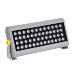 GLOBOSTAR® FLOODHENA 90446 Προβολέας Σποτ Wall Washer LED 48W 4080lm 30° AC 220-240V Αδιάβροχο IP67 Ultra Θερμό Λευκό 2200K - Bridgelux SMD Chip - Γκρι Ανθρακί - Μ39 x Π6 x Υ17cm - 3 Χρόνια Εγγύηση - Image 3