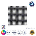 GLOBOSTAR® DIGIPLATE 90608 Ψηφιακή Pixel Addressable Πλακέτα LED 61W 3660lm 120° DC 5V IP20 256 x SMD5050 Chip 256 x Pixel Πολύχρωμο RGB Dimmable SPI/TTL Protocol IC WS2812/SK6812 - Sanan SMD Chip - Μ16 x Π16 x Υ0.2cm - 5 Χρόνια Εγγύηση
