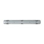 GLOBOSTAR® VIGAS 90610 Γραμμικό Βιομηχανικό Φωτιστικό Σκαφάκι Tri-Proof με Μεταλλικά Clips για 1 x Λάμπα T8 G13 60cm Τύπου Φθορίου LED Τροφοδοσίας Ενός Άκρου 120° AC 220-240V Αδιάβροχο IP65 - Γκρι με Διάφανο Κάλυμμα Πλαστικό PC - Μ66 x Π8 x Υ8cm - Image 4