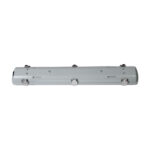 GLOBOSTAR® VIGAS 90611 Γραμμικό Βιομηχανικό Φωτιστικό Σκαφάκι Tri-Proof με Μεταλλικά Clips για 2 x Λάμπες T8 G13 60cm Τύπου Φθορίου LED Τροφοδοσίας Ενός Άκρου 120° AC 220-240V Αδιάβροχο IP65 - Γκρι με Διάφανο Κάλυμμα Πλαστικό PC - Μ66 x Π11.5 x Υ9cm - Image 4