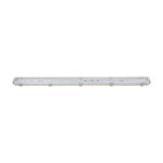 GLOBOSTAR® VIGAS 90612 Γραμμικό Βιομηχανικό Φωτιστικό Σκαφάκι Tri-Proof με Μεταλλικά Clips για 1 x Λάμπα T8 G13 120cm Τύπου Φθορίου LED Τροφοδοσίας Ενός Άκρου 120° AC 220-240V Αδιάβροχο IP65 - Γκρι με Διάφανο Κάλυμμα Πλαστικό PC - Μ126 x Π8 x Υ8.5cm - Image 3