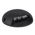 GLOBOSTAR® STEPLUNA 90617 Φωτιστικό Σκαλοπατιού / Διαδρόμου LED 3W 345lm 10° DC 24V Αδιάβροχο IP65 Φυσικό Λευκό 4500K Dimmable - Bridgelux SMD Chip - Μαύρο Ματ - Μ12 x Π12 x Υ3cm - 3 Χρόνια Εγγύηση - Image 3