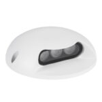 GLOBOSTAR® STEPLUNA 90619 Φωτιστικό Σκαλοπατιού / Διαδρόμου LED 3W 330lm 10° DC 24V Αδιάβροχο IP65 Θερμό Λευκό 2700K Dimmable - Bridgelux SMD Chip - Λευκό Ματ - Μ12 x Π12 x Υ3cm - 3 Χρόνια Εγγύηση - Image 3