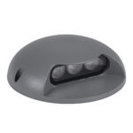 GLOBOSTAR® STEPLUNA 90623 Φωτιστικό Σκαλοπατιού / Διαδρόμου LED 3W 345lm 10° DC 24V Αδιάβροχο IP65 Φυσικό Λευκό 4500K Dimmable - Bridgelux SMD Chip - Γκρι Ανθρακί - Μ12 x Π12 x Υ3cm - 3 Χρόνια Εγγύηση - Image 3