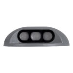 GLOBOSTAR® STEPLUNA 90624 Φωτιστικό Σκαλοπατιού / Διαδρόμου LED 6W 510lm 10° DC 24V Αδιάβροχο IP65 Πολύχρωμο RGB Dimmable DMX512 - Bridgelux SMD Chip - Γκρι Ανθρακί - Μ12 x Π12 x Υ3cm - 3 Χρόνια Εγγύηση - Image 4