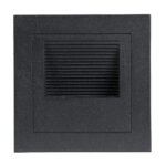 GLOBOSTAR® STEP-MINA 90625 Χωνευτό Αρχιτεκτονικό Φωτιστικό Διαδρόμου/Σκαλοπατιού LED 3W 330lm 30° DC 24V Αδιάβροχο IP65 Θερμό Λευκό 2700K Dimmable - Μαύρο - Μ8.3 x Π8.3 x Υ5cm / Q6.6cm - 3 Χρόνια Εγγύηση - Image 4