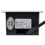 GLOBOSTAR® STEP-MINA 90626 Χωνευτό Αρχιτεκτονικό Φωτιστικό Διαδρόμου/Σκαλοπατιού LED 3W 330lm 30° DC 24V Αδιάβροχο IP65 Θερμό Λευκό 2700K Dimmable - Μαύρο & Λευκό - Μ8.3 x Π8.3 x Υ5cm / Μ6.6 x Π6.6cm - 3 Χρόνια Εγγύηση - Image 6