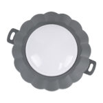GLOBOSTAR® WALLLIGHT-MONA 90628 Μοντέρνο Φωτιστικό Τοίχου - Απλίκα LED 6W 660lm 360° DC 24V Αδιάβροχο IP65 Θερμό Λευκό 2700K - CREE COB Chip & TÜV SÜD Driver - Γκρι Ανθρακί Ματ - Μ11 x Π11 x Υ6.5cm - 3 Χρόνια Εγγύηση - Image 4