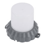 GLOBOSTAR® WALLLIGHT-MONA 90629 Μοντέρνο Φωτιστικό Τοίχου - Απλίκα LED 12W 1320lm 360° DC 24V Αδιάβροχο IP65 Θερμό Λευκό 2700K - CREE COB Chip & TÜV SÜD Driver - Γκρι Ανθρακί Ματ - Μ13 x Π13 x Υ12.5cm - 3 Χρόνια Εγγύηση - Image 3
