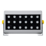 GLOBOSTAR® FLOODHENA 90642 Προβολέας Σποτ Wall Washer LED 36W 2880lm 30° DC 24V Αδιάβροχο IP65 Πολύχρωμο RGB Dimmable DMX512 - Bridgelux SMD Chip - Γκρι Ανθρακί - Μ30 x Π6 x Υ17cm - 3 Χρόνια Εγγύηση - Image 4