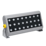 GLOBOSTAR® FLOODHENA 90643 Προβολέας Σποτ Wall Washer LED 48W 3840lm 30° DC 24V Αδιάβροχο IP65 Πολύχρωμο RGB Dimmable DMX512 - Bridgelux SMD Chip - Γκρι Ανθρακί - Μ39 x Π6 x Υ17cm - 3 Χρόνια Εγγύηση - Image 3
