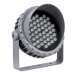 GLOBOSTAR® FLOODMENA 90646 Προβολέας Σποτ Wall Washer με Αντιθαμβωτική Γρίλια LED 48W 4320lm 30° AC 220-240V Αδιάβροχο IP65 Θερμό Λευκό 2700K - Bridgelux SMD Chip - Γκρι Ανθρακί - Μ25 x Π25 x Υ18cm - 3 Χρόνια Εγγύηση - Image 3