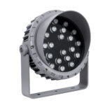 GLOBOSTAR® FLOODMENA 90648 Προβολέας Σποτ Wall Washer με Αντιθαμβωτική Γρίλια LED 36W 2880lm 30° DC 24V Αδιάβροχο IP65 Πολύχρωμο RGBW Dimmable DMX512 - Bridgelux SMD Chip - Γκρι Ανθρακί - Μ23 x Π23 x Υ18cm - 3 Χρόνια Εγγύηση - Image 3