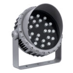 GLOBOSTAR® FLOODMENA 90649 Προβολέας Σποτ Wall Washer με Αντιθαμβωτική Γρίλια LED 48W 3840lm 30° DC 24V Αδιάβροχο IP65 Πολύχρωμο RGBW Dimmable DMX512 - Bridgelux SMD Chip - Γκρι Ανθρακί - Μ25 x Π25 x Υ18cm - 3 Χρόνια Εγγύηση - Image 3