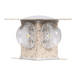 GLOBOSTAR® WALLLIGHT-CINA 90658 Μοντέρνο Φωτιστικό Τοίχου - Απλίκα LED 10W 1100lm 10° AC 220-240V Αδιάβροχο IP65 Θερμό Λευκό 2700K - CREE COB Chip & TÜV SÜD Driver - Μπεζ - Μ18.5 x Π18.5 x Υ8.5cm - 3 Χρόνια Εγγύηση - Image 4