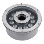 GLOBOSTAR® UNDERWATER-FINA 90675 Υποβρύχιος Προβολέας Σποτ για Σιντριβάνια/Πισίνες LED 9W 945lm 30° DC 24V Αδιάβροχο IP68 RGBW DMX512 Dimmable - Ανοξείδωτο Ατσάλι 304 - Φ16 x Υ8cm - 3 Χρόνια Εγγύηση - Image 3