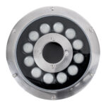 GLOBOSTAR® UNDERWATER-FINA 90675 Υποβρύχιος Προβολέας Σποτ για Σιντριβάνια/Πισίνες LED 9W 945lm 30° DC 24V Αδιάβροχο IP68 RGBW DMX512 Dimmable - Ανοξείδωτο Ατσάλι 304 - Φ16 x Υ8cm - 3 Χρόνια Εγγύηση - Image 4