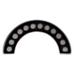 GLOBOSTAR® TREEWINA 90681 Κυρτή Μπάρα Φωτισμού Wall Washer για Φυτά - Δέντρα LED 12W 1320lm 30° DC 24V Αδιάβροχο IP65 Θερμό Λευκό 2700K Dimmable - Bridgelux SMD Chip - Γκρι Ανθρακί - Μ23.5 x Π7.5 x Υ12cm - 3 Χρόνια Εγγύηση - Image 4