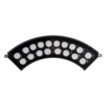 GloboStar® TREELIGHT-JINA 90695 Κυρτή Μπάρα Φωτισμού Wall Washer με Αντιθαμβωτική Γρίλια Ειδική για Φυτά - Δέντρα LED 18W 1530lm 10° DC 24V Αδιάβροχο IP67 L29 x W11 x H10.5cm RGBW DMX512 - Γκρι Ανθρακί - 3 Years Warranty - Image 4