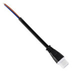 GLOBOSTAR® WWCONNECTOR 90703 2 Pin Σύνδεσμος Τροφοδοσίας για Wall Washers & Προβολείς με Είσοδο 2 x 0.5mm2 & Έξοδο 1 x Αρσενικό Βύσμα Αδιάβροχο IP65 - Μαύρο - Μ11 x Π2 x Υ1.2cm - Image 2