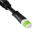 GLOBOSTAR® WWCONNECTOR 90709 5 Pin Σύνδεσμος Τροφοδοσίας I για Wall Washers & Προβολείς με Είσοδο 1 x Αρσενικό Βύσμα & Έξοδο 1 x Θηλυκό Βύσμα Αδιάβροχο IP65 - Μαύρο - Μ20 x Π11.5 x Υ1.5cm - Image 4