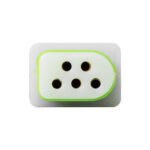 GLOBOSTAR® WWCONNECTOR 90710 5 Pin Σύνδεσμος Τροφοδοσίας για Wall Washers & Προβολείς με Είσοδο 5 x 0.25mm2 & Έξοδο 1 x Αρσενικό Βύσμα Αδιάβροχο IP65 - Μαύρο - Μ16 x Π1.5 x Υ1.2cm - Image 4
