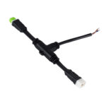 GLOBOSTAR® WWCONNECTOR 90711 5 Pin Σύνδεσμος Τροφοδοσίας I για Wall Washers & Προβολείς με Είσοδο 1 x Αρσενικό Βύσμα & Έξοδο 1 x Θηλυκό Βύσμα Αδιάβροχο IP65 - Μαύρο - Μ20 x Π11.5 x Υ1.5cm - Image 2