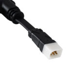 GLOBOSTAR® WWCONNECTOR 90711 5 Pin Σύνδεσμος Τροφοδοσίας I για Wall Washers & Προβολείς με Είσοδο 1 x Αρσενικό Βύσμα & Έξοδο 1 x Θηλυκό Βύσμα Αδιάβροχο IP65 - Μαύρο - Μ20 x Π11.5 x Υ1.5cm - Image 3